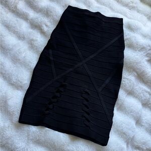 BEBE Black Bandage Pencil Skirt